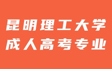 2024年昆明理工大學成人高考有哪些報考專業(yè)？