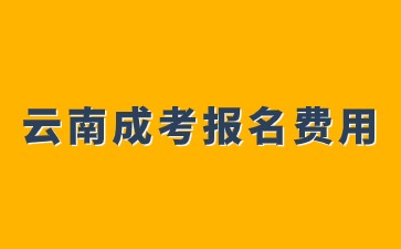 2024云南成人高考報(bào)名費(fèi)用