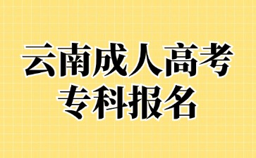 2024年云南成考專科報名專業有哪些推薦？