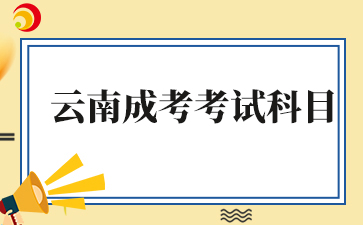 2025云南成考有哪些考試科目